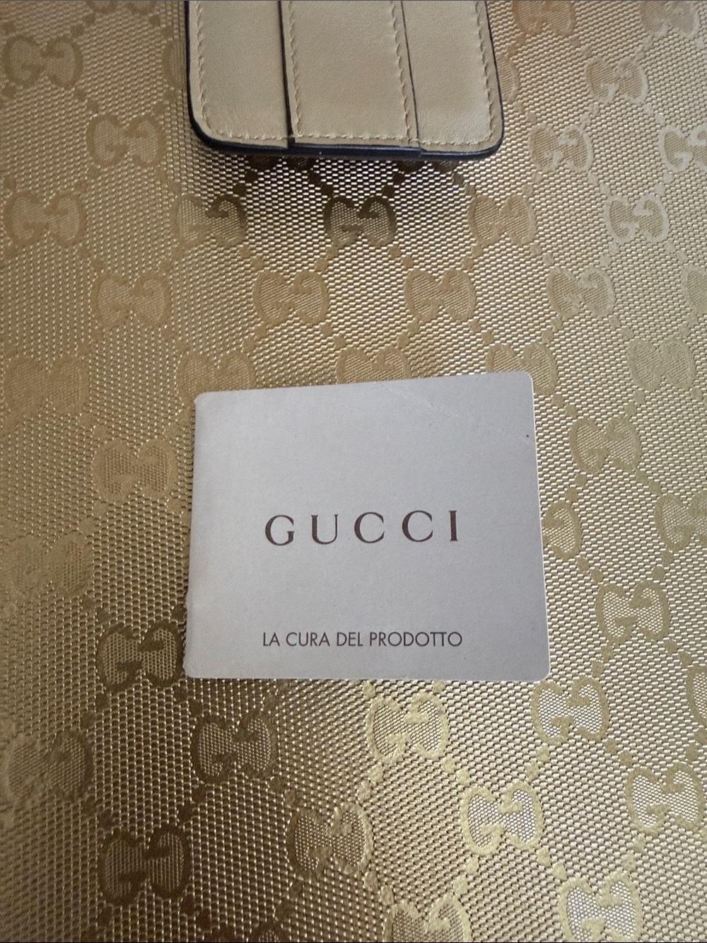 Gucci Metallic Taupe GG Monogram iPad Sleeve - Picture 7 of 8